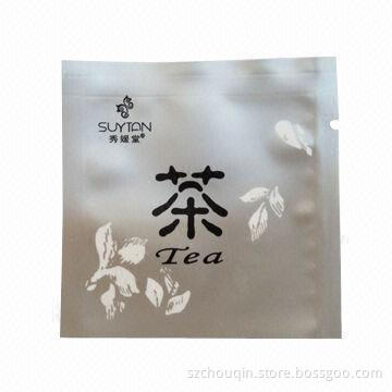 Tea Packaging Bags with Colorful Printing and Tear Notches